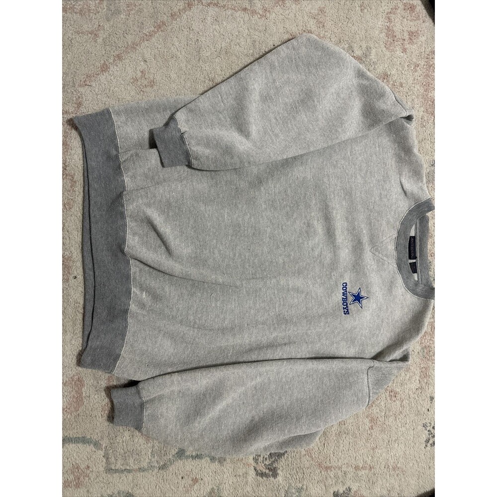 Men's Antigua Dallas Cowboys Pullover Sweatshirt Gray XL